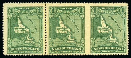 Stamp of Canada » Newfoundland 1931 1c Green imperf. between horizontal pair in s