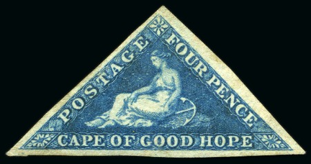 Stamp of South Africa » Cape of Good Hope 1855-63 4d Blue unused