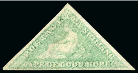 Stamp of South Africa » Cape of Good Hope 1863-64 1s Pale Emerald-Green unused