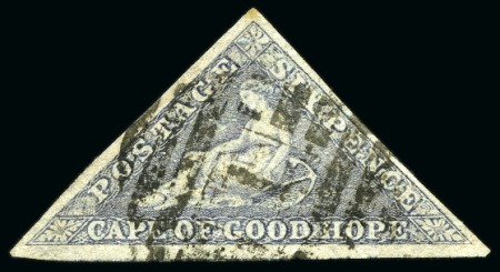 Stamp of South Africa » Cape of Good Hope 1855-63 6d Slate-Lilac on blued paper used