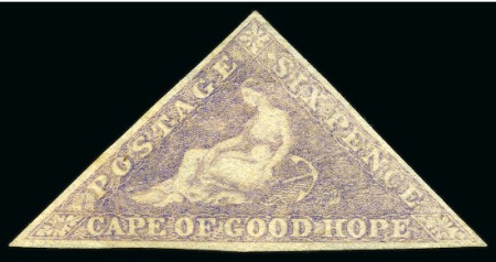 Stamp of South Africa » Cape of Good Hope 1855-63 6d Pale Rose Lilac on white paper mint part og
