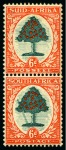 Stamp of South Africa » Union & Republic of South Africa 1933-48 6d mint with "falling ladder" variety and 6d mint with "molehill" flaw