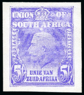 Stamp of South Africa » Union & Republic of South Africa 1911 (Jan) 1d, 3d, 4d and 5s "Mackay" unadopted essays in violet