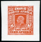 Stamp of South Africa » Union & Republic of South Africa 1911 (Jan) 1d, 3d, 4d and 5s "Mackay" unadopted essays in violet