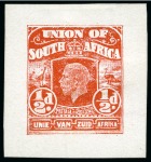 Stamp of South Africa » Union & Republic of South Africa 1911 (Jan) 1d, 3d, 4d and 5s "Mackay" unadopted essays in violet