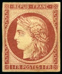 Stamp of France 1849 Ceres réimpression de 1862