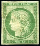 Stamp of France 1849 Ceres réimpression de 1862
