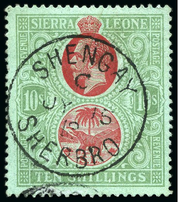 Stamp of Sierra Leone 1880s-1940s, Cancellation collection with postal history and used stamps