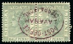 Stamp of Sierra Leone 1880s-1940s, Cancellation collection with postal history and used stamps