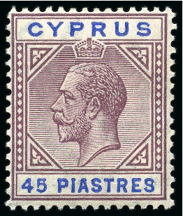Stamp of Cyprus » King George V Issues 1912-15 Wmk Multi Script CA set of 15