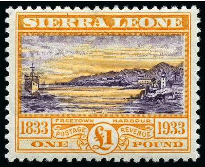 Stamp of Sierra Leone 1933 Centenary set of 13, mint hr
