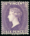Stamp of St. Vincent 1875-93, Small mint group