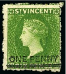 Stamp of St. Vincent 1875-93, Small mint group