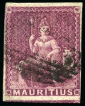Stamp of Mauritius » 1858-62 Britannia Issues (SG 26-35) Mauritius 1858-1862 Britannia Issues 4d (2), 9d, used 
