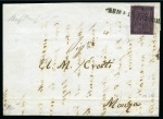 Stamp of Italian States » Parma ITALY - Parma 1852 Issue 25C on cover