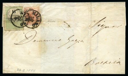 Stamp of Italy » Italy and Areas Collections and Lots 1854-67, Postal history selection of five items