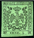 Stamp of Italian States » Modena MODENA Selection used, hinged & fragments