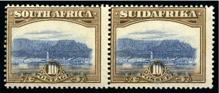 Stamp of South Africa » Union & Republic of South Africa 1927-30 10s bright blue and brown, mint nh se-tenant pair
