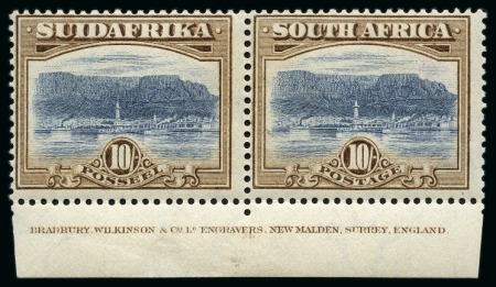 Stamp of South Africa » Union & Republic of South Africa 1927-30 10s bright blue and brown, mint