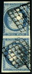 Stamp of France » Collections 1849-1875, Lot de 6 paires dont trois paires TETE-BECHE du 25c bleu de 1849 