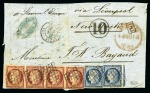 Stamp of France » Collections 1850-1854, Lot de 21 lettres avec 1ère émission Cérès 1849