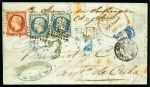 Stamp of France » Collections 1853-1862, Lot de 27 lettres avec Empire ND et Présidence