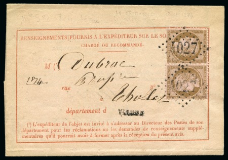 Stamp of France » Collections 1870-1900, Lot de 21 lettres (qq après 1900) dont Tête-bêche du 10c Cérès dentelé