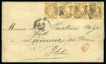 Stamp of France » Collections 1870-1900, Lot de 21 lettres (qq après 1900) dont Tête-bêche du 10c Cérès dentelé