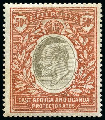 Stamp of Kenya, Uganda and Tanganyika » Kenya, Uganda and Tanganyika 1903-04 CA 50r grey and red-brown, mint, fine