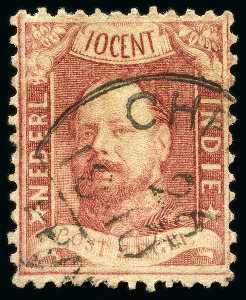 Stamp of Netherlands Colonies » Netherlands Indies Netherlands Indies 1864-1868 10C imperf. and perf.