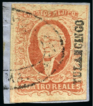 Stamp of Mexico Mexico 1856 Small lot of 3 adhesives & 1 cover