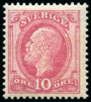 Stamp of Sweden 1858-1986 Attractive and valuable mostly never hinged collection in one large album