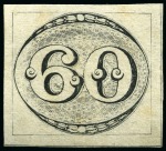 Stamp of Brazil 1843-44 Attractive and valuable selection of mostly INCLINADOS issues 