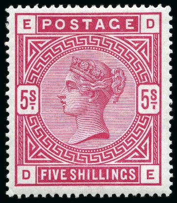 Stamp of Great Britain » 1855-1900 Surface Printed 1883-84 Anchor 5s rose, mint nh