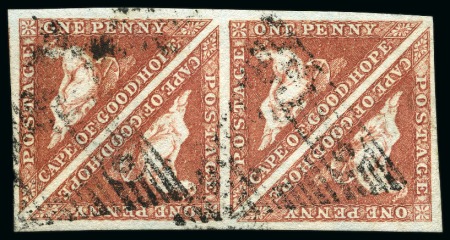 Stamp of South Africa » Cape of Good Hope 1855-63 1d brick-red, used block of four 