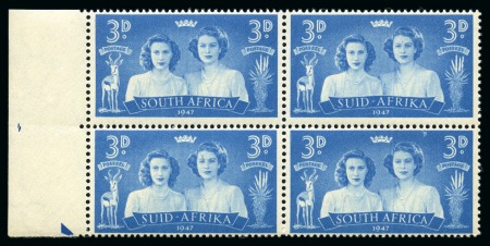 Stamp of South Africa » Union & Republic of South Africa 1947 Royal Visit set of nine colour trials in mint nh blocks of four