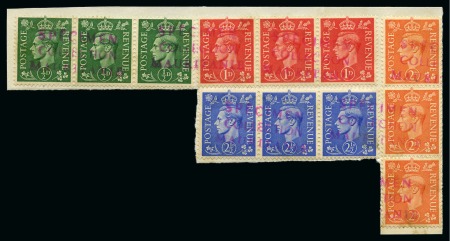 Stamp of Great Britain » King George VI 1941 Definitives with "SPÉCIMEN / COLLECTION / MAURITANIE"