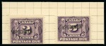 Stamp of Canada 1935 2c Brown & 3c Scarlet with SPECIMEN ovpt on piece taken from a page from the Tunisia Post Office specimen archive