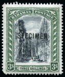 Stamp of Bahamas 1901-03 and 1902-10 SPECIMEN sets