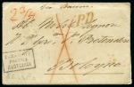 Stamp of Italy » Italy and Areas Collections and Lots 1806-1869 MARITIME MAIL ITALIAN STATES: Accumulation of 84 maritime covers to, through or from Italy