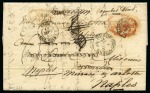 Stamp of Italy » Italy and Areas Collections and Lots 1806-1869 MARITIME MAIL ITALIAN STATES: Accumulation of 84 maritime covers to, through or from Italy