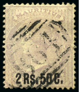 Stamp of Mauritius » Mauritius Used in Seychelles (B64) 1860-83, Used collection of 34 Mauritius stamps used in Seychelles