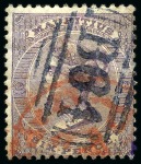 Stamp of Mauritius » Mauritius Used in Seychelles (B64) 1860-83, Used collection of 34 Mauritius stamps used in Seychelles