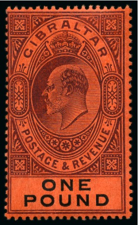 Stamp of Gibraltar 1904-08 MCA 2s green and blue, mint (33) and used (29),