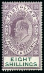 Stamp of Gibraltar 1906-11 MCA 2s purple and bright blue on blue, mint
