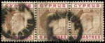 Stamp of Cyprus » King Edward VII Issues 1904-10 9pi and 1/2pi with inverted watermarks