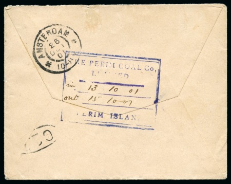 Stamp of Aden 1901 Envelope from PERIM COAL Co