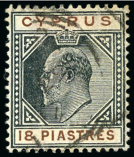 Stamp of Cyprus » King Edward VII Issues 1904-10 Varieties