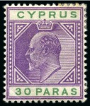 Stamp of Cyprus » King Edward VII Issues 1904-10 Varieties