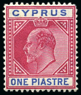 Stamp of Cyprus » King Edward VII Issues 1904-10 1pi with "broken top left triangle"